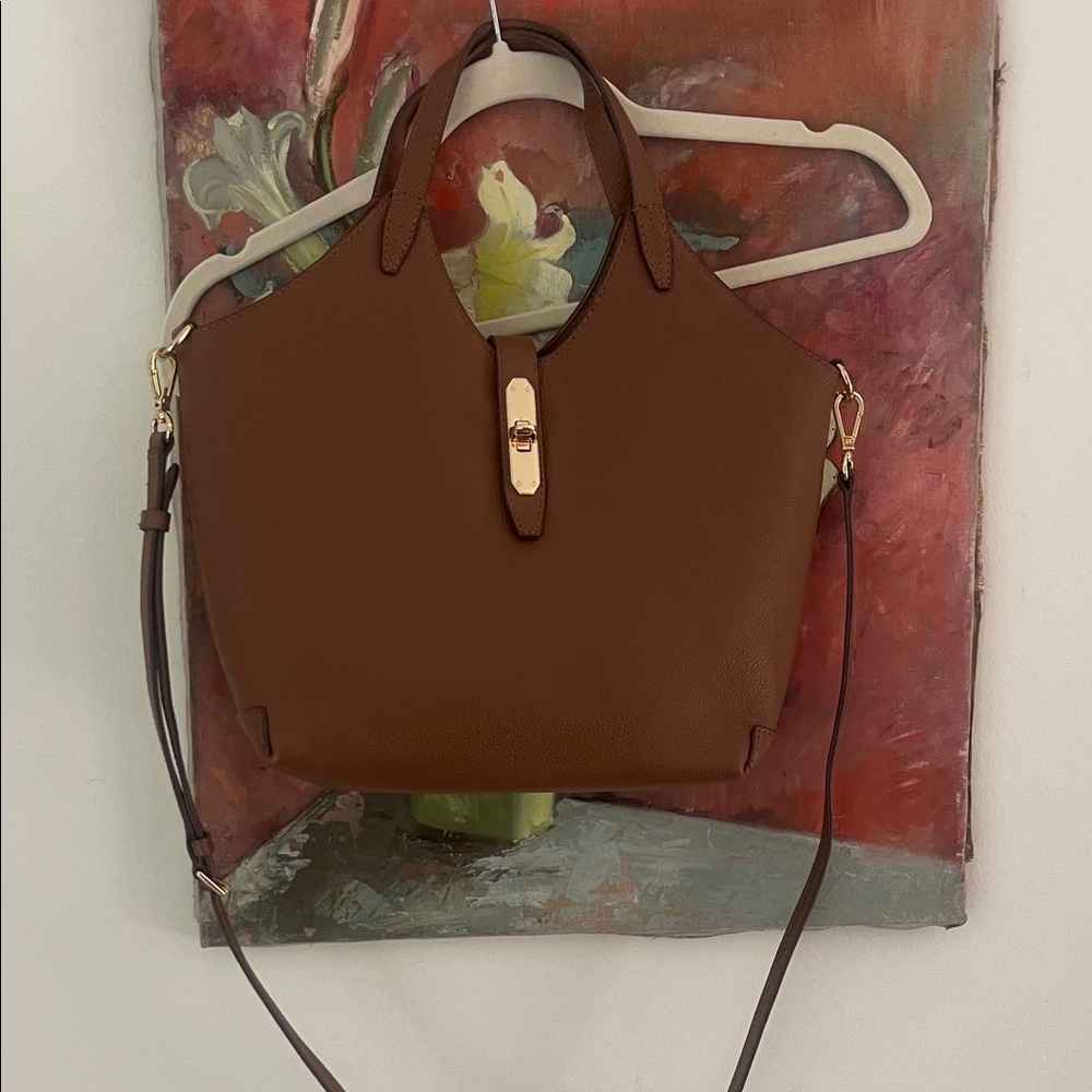 Talbots Brown Leather Shoulder Bag